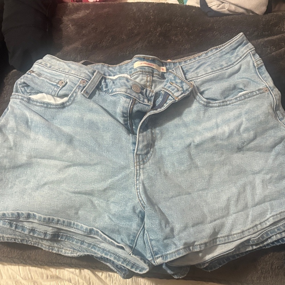 Levi's Light Blue Jean Shorts for Women